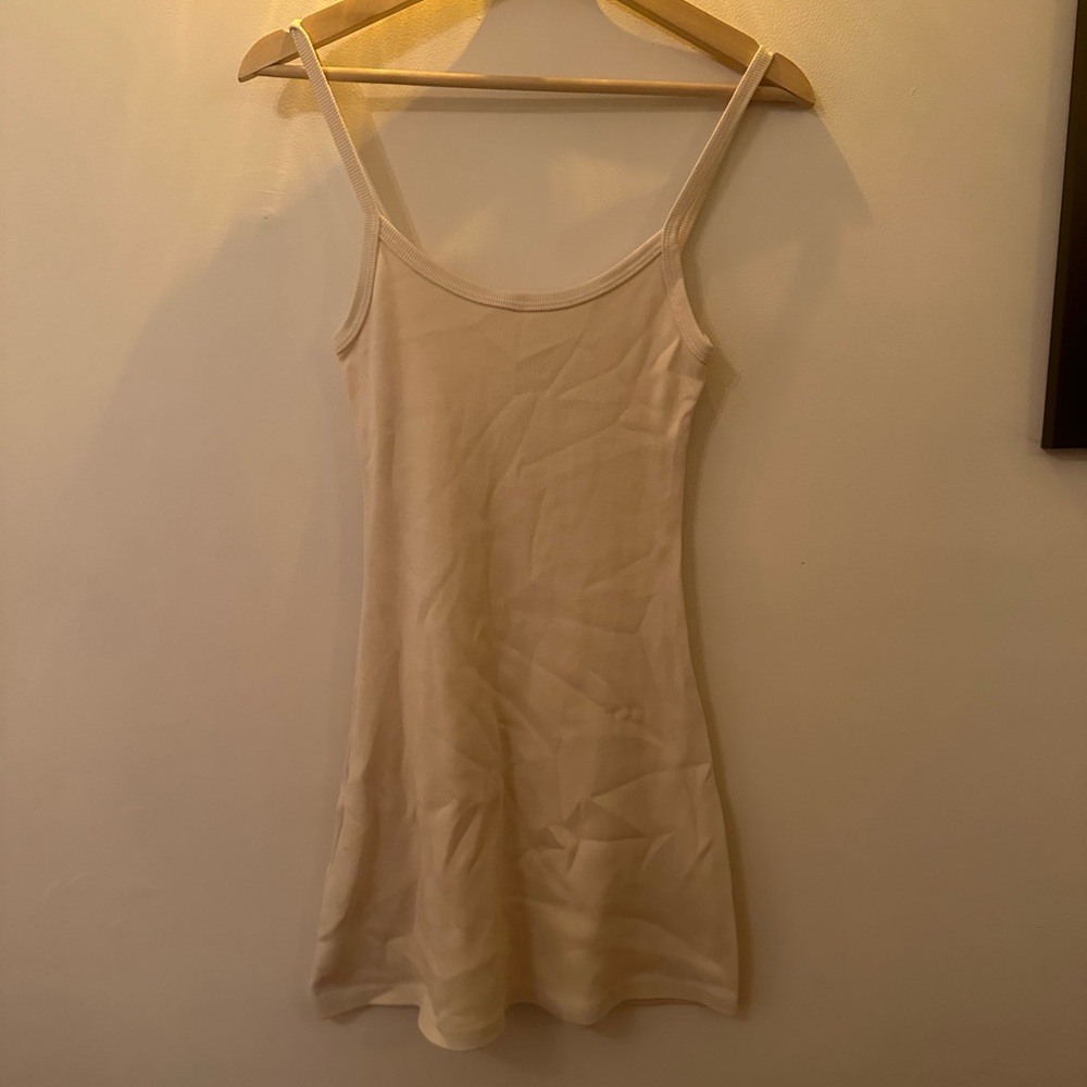 Heavy Rib Spaghetti Mini Dress